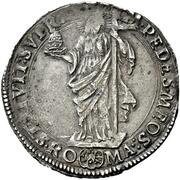1 Giulio - Pietro Aldobrandini Sede Vacante, Vatican City, 1621 reverse image