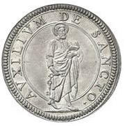 1 Giulio - Clement IX, Vatican City, 1667-1669 reverse image