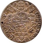 1 Giulio - Innocent XI MODICVM IVSTO obverse image