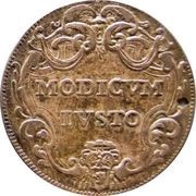 1 Giulio - Innocent XI MODICVM IVSTO, Vatican City, 1680 reverse image