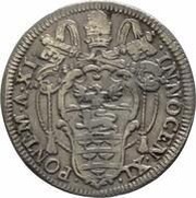 1 Giulio - Innocent XI QVI DAT PAVPERI NON INDIGEBI obverse image