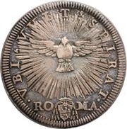 1 Giulio Sede Vacante, Vatican City, 1689 reverse image