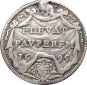 1 Giulio - Innocent XII, Vatican City, 1695 reverse image