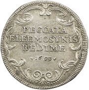 1 Giulio - Innocent XII PECCATA ELEEMOSYNIS REDIME, Vatican City, 1699 reverse image