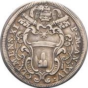 1 Giulio - Clement XI St. Peter - seated obverse image