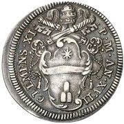 1 Giulio - Clement XI St. Peter - standing obverse image