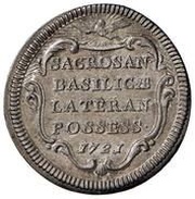 1 Giulio - Innocent XIII POSSESS, Vatican City, 1721 reverse image