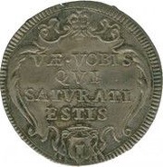 1 Giulio - Clement XII VAE VOBIS QVI SATVRATI ESTIS, Vatican City, 1731-1732 reverse image