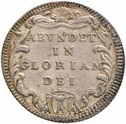 1 Giulio - Clement XII ABVNDET IN GLORIAM DEI, Vatican City, 1734 reverse image