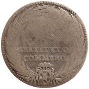 1 Giulio - Clement XII RESTITVTVM COMMERC - Palm wreath, Vatican City, 1734-1736 reverse image