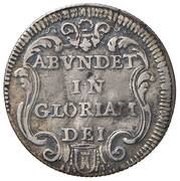 1 Giulio - Clement XII ABVNDET IN GLORIAM DEI, Vatican City, 1735-1736 reverse image