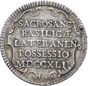 1 Giulio - Benedict XIV POSSESS, Vatican City, 1741 reverse image