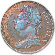 1⁄100 Dollar - George IV Pattern obverse image
