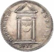 1 Giulio - Pius VI Jubilee, Vatican City, 1775 reverse image