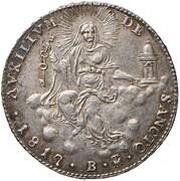 1 Giulio - Pius VII, Vatican City, 1817 reverse image