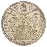 2 Carlini Romani - Pius VI Big Coat of Arms obverse image