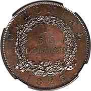 1⁄50 Dollar - George IV Pattern reverse image
