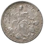 Doppio Giulio - Pius VI Ornate shield, Vatican City, 1775 reverse image