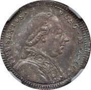 Doppio Giulio - Pius VI Bust obverse image