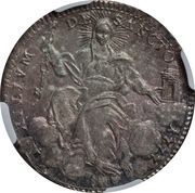Doppio Giulio - Pius VI Bust, Vatican City, 1777-1784 reverse image