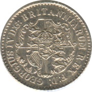 1⁄16 Dollar - George IV obverse image