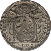 Doppio Giulio - Pius VI Oval Shield obverse image