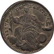 Doppio Giulio - Pius VI Oval Shield, Vatican City, 1783-1796 reverse image