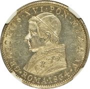 20 Baiocchi - Gregory XVI obverse image