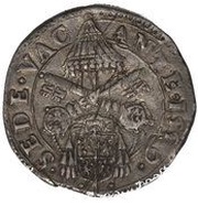 1 Testone Sede Vacante obverse image