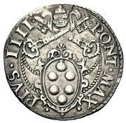 1 Testone - Pius IV S PETRVS APOSTOLVS obverse image