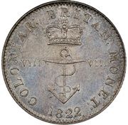 ⅛ Dollar - George IV reverse image