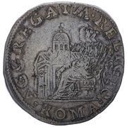 1 Testone - Sixtus V AGGREGATA RELIGIO, Vatican City, 1585 reverse image