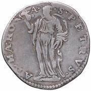 1 Testone - Sixtus V S.Peter; Bust, Vatican City, 1586-1588 reverse image