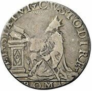 1 Testone - Enrico Caetani Sede Vacante, Vatican City, 1591 reverse image