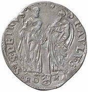 1 Testone - Paul V, Vatican City, 1606-1608 reverse image