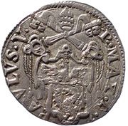 1 Testone - Paul V St. Paul Standing obverse image