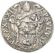 1 Testone - Paulus V St. Paul Seated obverse image
