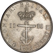 ½ Dollar - George IV reverse image