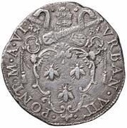 1 Testone - Urban VIII S. Peter and S. Paul obverse image