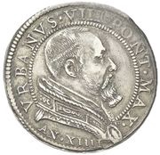 1 Testone - Urban VIII Radiant Madonna - Bust obverse image