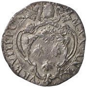 1 Testone - Urban VIII Radiant Madonna - Arms obverse image