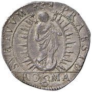 1 Testone - Urban VIII Radiant Madonna - Arms, Vatican City, 1642-1643 reverse image