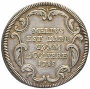 1 Testone - Innocent XI MELIVS EST DARE QVAM ACCIPERE, Vatican City, 1685 reverse image