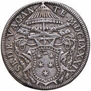 1 Testone Sede Vacante obverse image