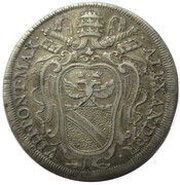 1 Testone - Alexander VIII St. Bruno obverse image