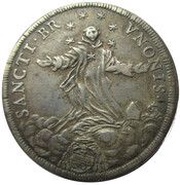 1 Testone - Alexander VIII St. Bruno, Vatican City, 1689-1690 reverse image