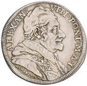 1 Testone - Alexander VIII Oxen obverse image