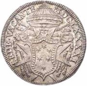 1 Testone Sede Vacante obverse image