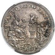 1 Testone - Innocent XII, Vatican City, 1695 reverse image