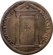 1 Testone - Clement XI Jubilee, Vatican City, 1700 reverse image